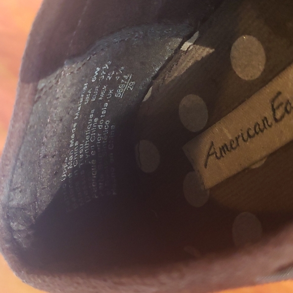 Brown Slide On Flats Size 6 American Eagle Shoes With Bows - Picture 8 of 11